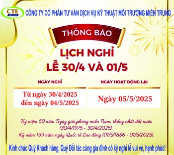 THÔNG BÁO LỊCH NGHỈ LỄ CHIẾN THẮNG 30/4 và QUỐC TẾ LAO ĐỘNG 1/5 NĂM 2025