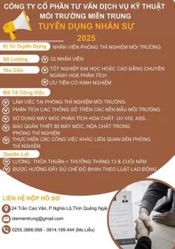 THÔNG TIN TUYỂN DỤNG NĂM 2025
