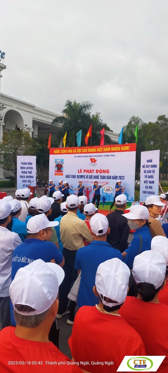 CTE tham gia Lễ phát động "Ngày chạy Olympic vì sức khoẻ toàn dân 2023"