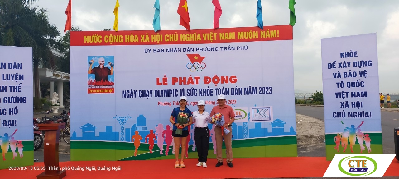 CTE tham gia Lễ phát động "Ngày chạy Olympic vì sức khoẻ toàn dân 2023"