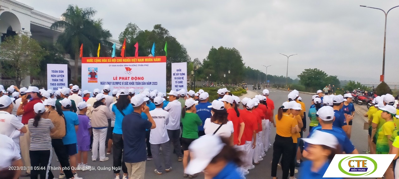 CTE tham gia Lễ phát động "Ngày chạy Olympic vì sức khoẻ toàn dân 2023"