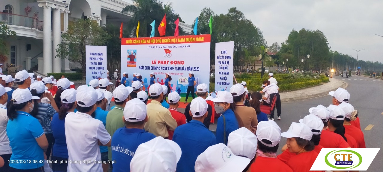 CTE tham gia Lễ phát động "Ngày chạy Olympic vì sức khoẻ toàn dân 2023"