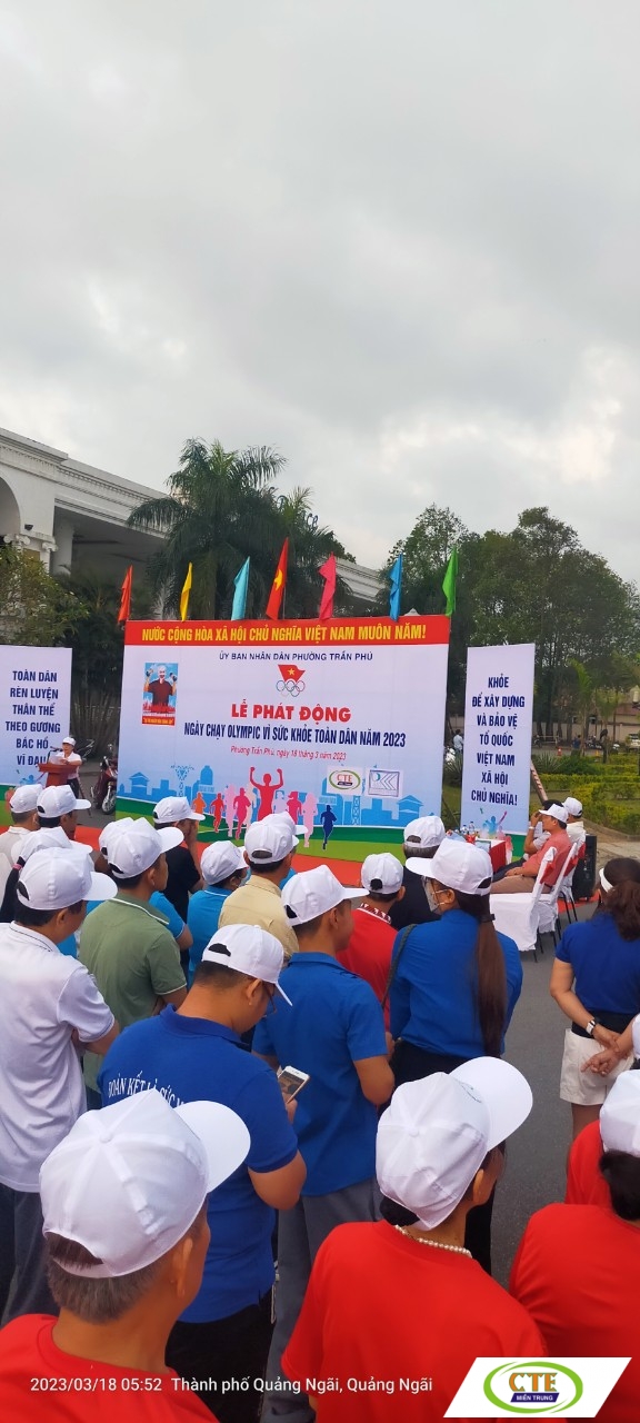 CTE tham gia Lễ phát động "Ngày chạy Olympic vì sức khoẻ toàn dân 2023"