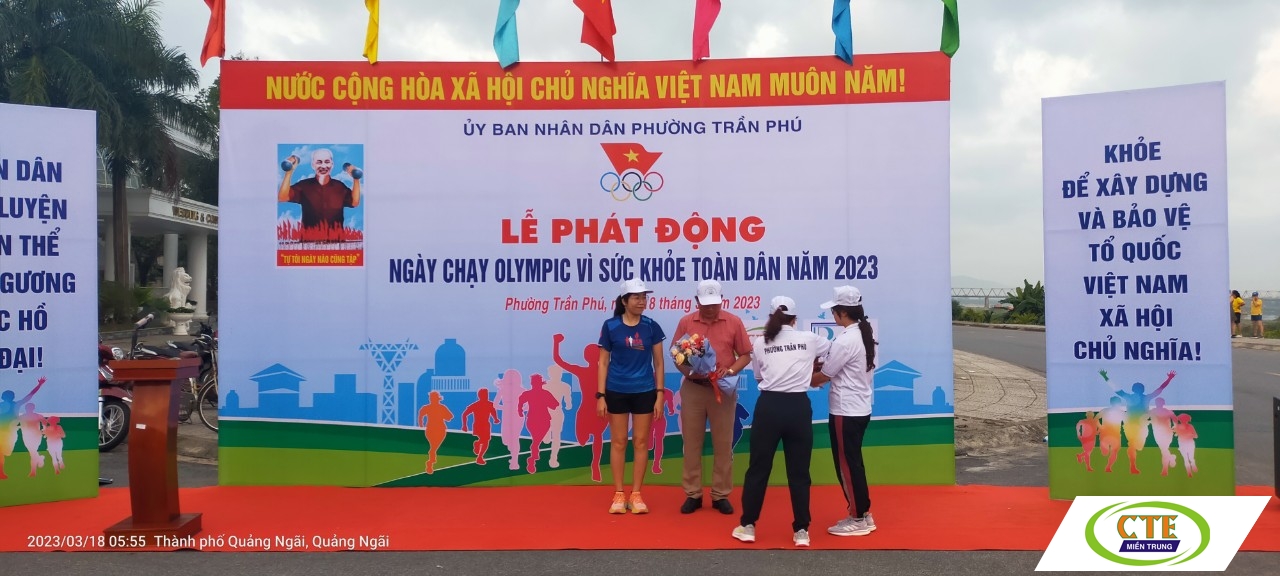 CTE tham gia Lễ phát động "Ngày chạy Olympic vì sức khoẻ toàn dân 2023"
