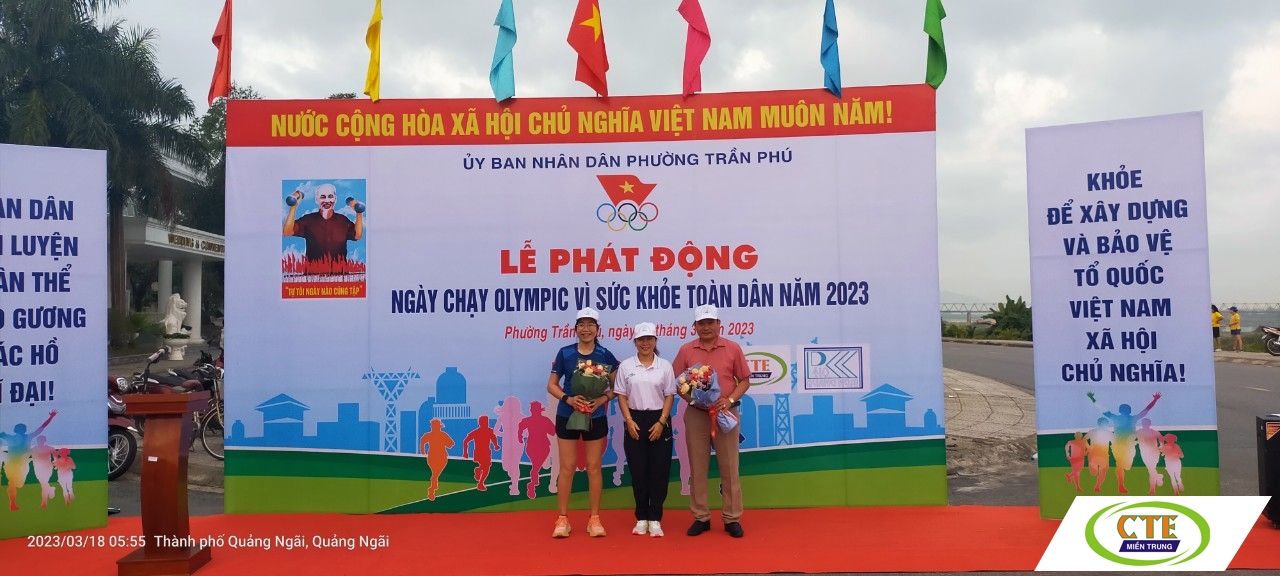 CTE tham gia Lễ phát động "Ngày chạy Olympic vì sức khoẻ toàn dân 2023"