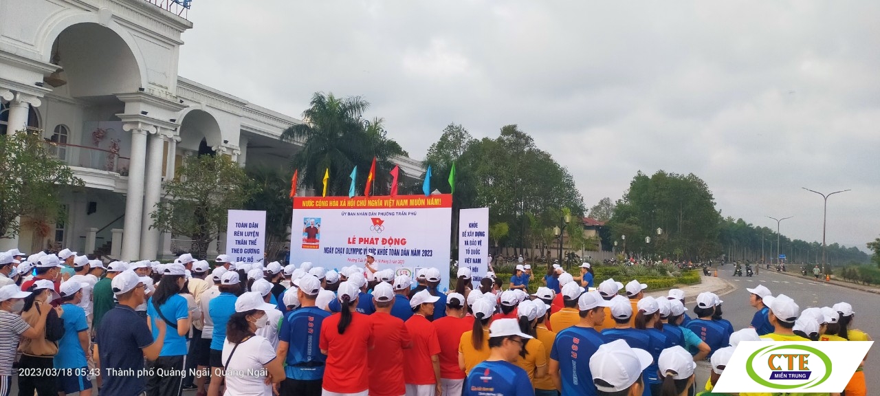 CTE tham gia Lễ phát động "Ngày chạy Olympic vì sức khoẻ toàn dân 2023"