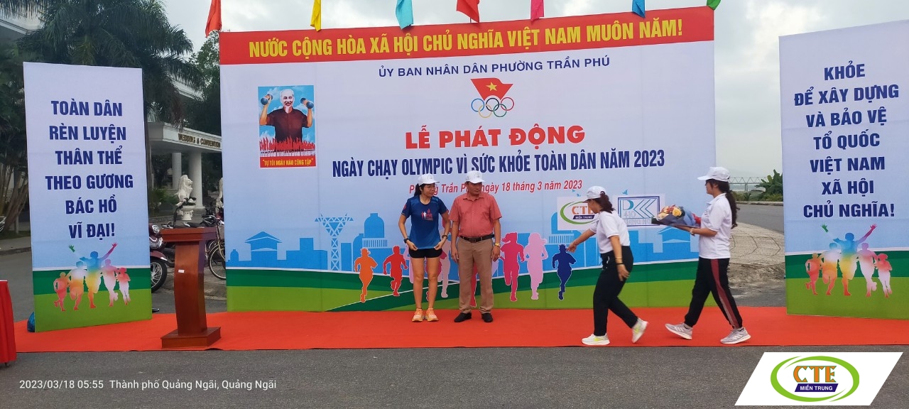 CTE tham gia Lễ phát động "Ngày chạy Olympic vì sức khoẻ toàn dân 2023"